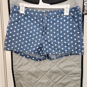 Gap Blue and White Polka Dot Shorts